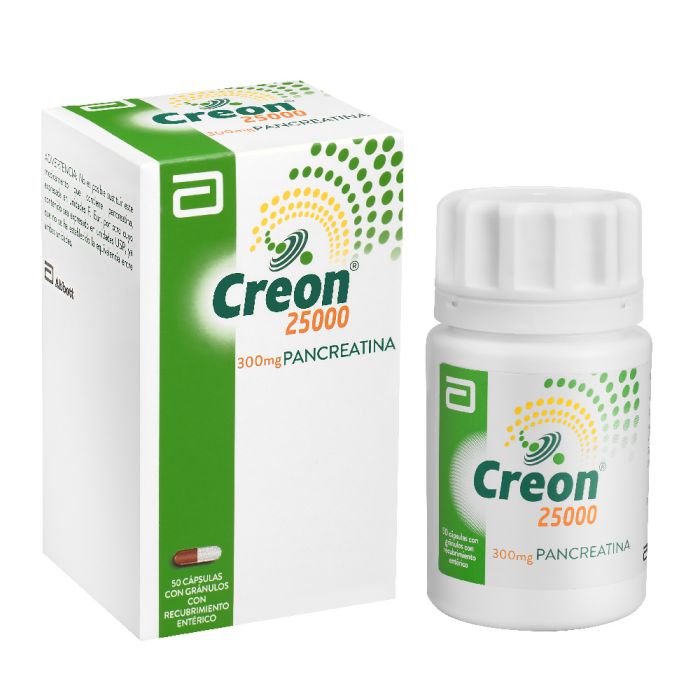 Pancreatina 25.000 Cápsulas 300 mg x 50