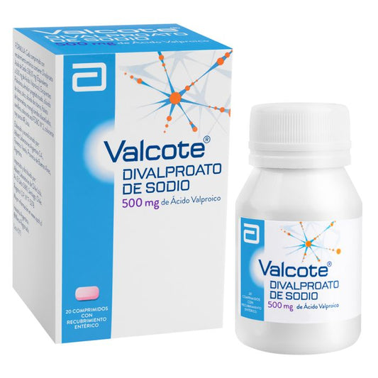 Valcote Comprimidos 125 mg x 20 (Acido Valproico)