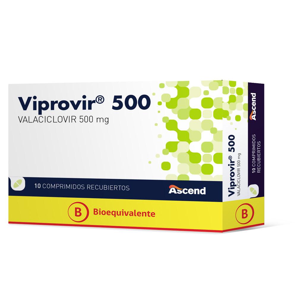 Viprovir Comprimidos 500 mg x 10 (Valaciclovir)