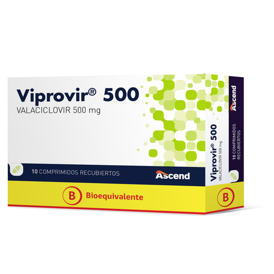 Viprovir Comprimidos 500 mg x 10 (Valaciclovir)