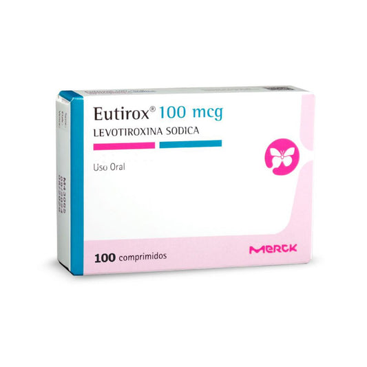 Eutirox Comprimidos 100 mcg x 50 (Levotiroxina)