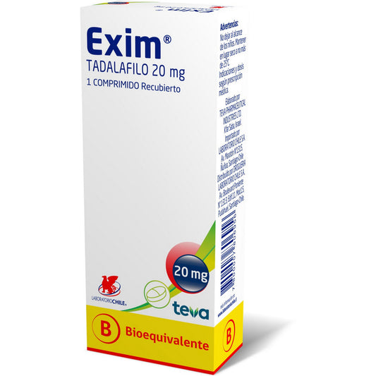 Exim Comprimidos 20 mg x 1 (Tadalafilo)