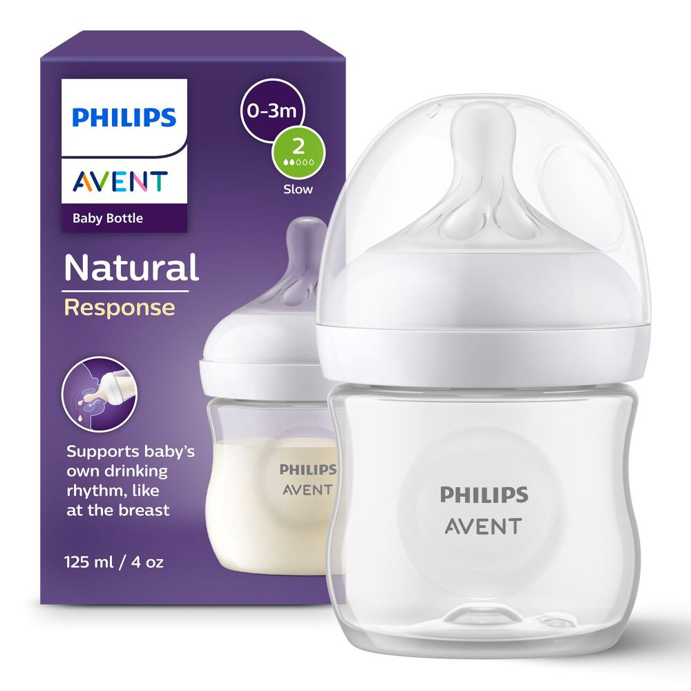 Avent Mamadera Natural Translucida x 125 ml