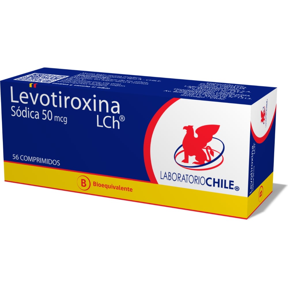 Levotiroxina Comprimidos 50 mcg x 50 Alembic