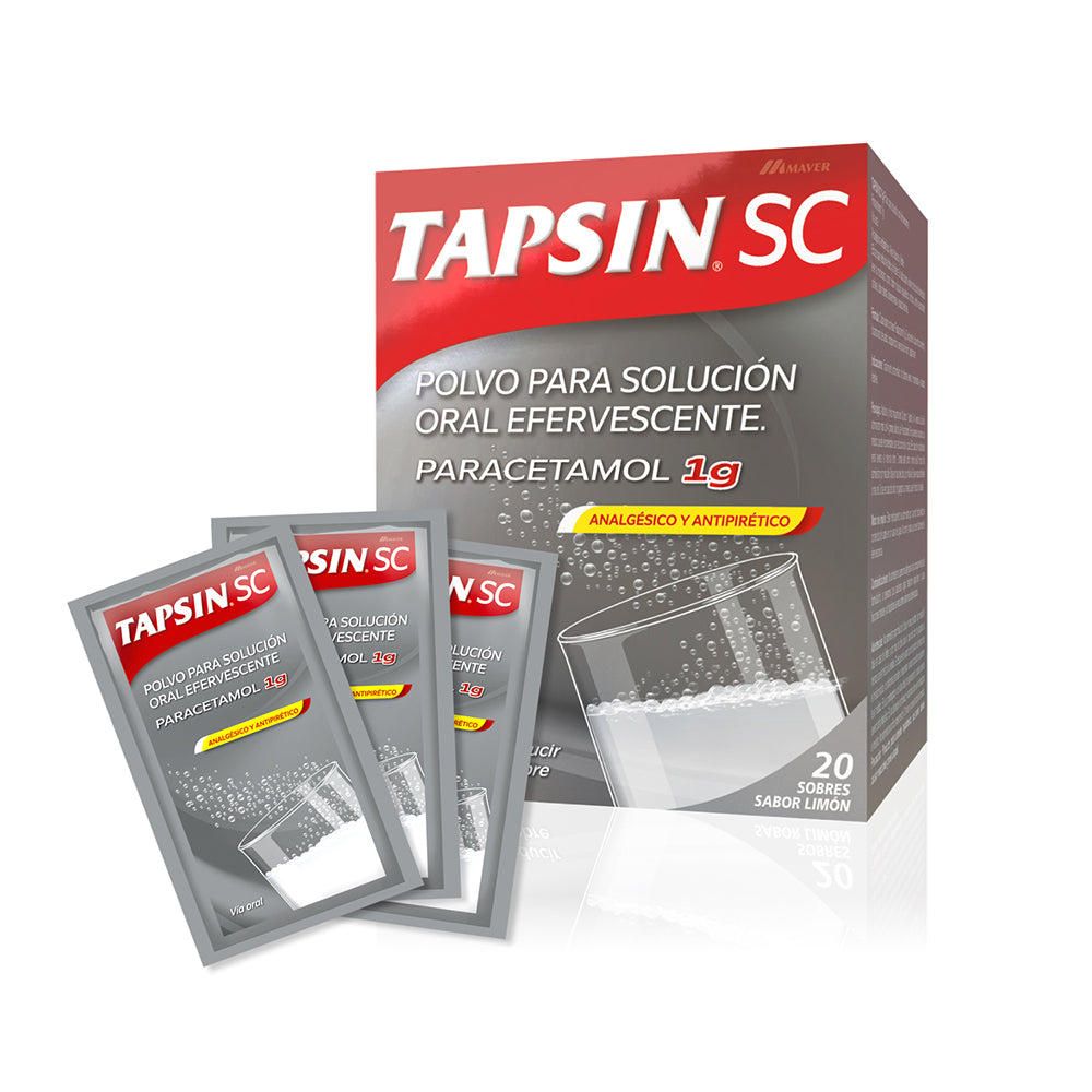 Tapsin Eferv Sobres 1 Gr x 20 (Paracetamol)