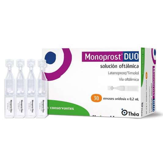 Monoprost Duo Solución Oftálmica x 30 Unidosis (Latanoprost/Timolol)