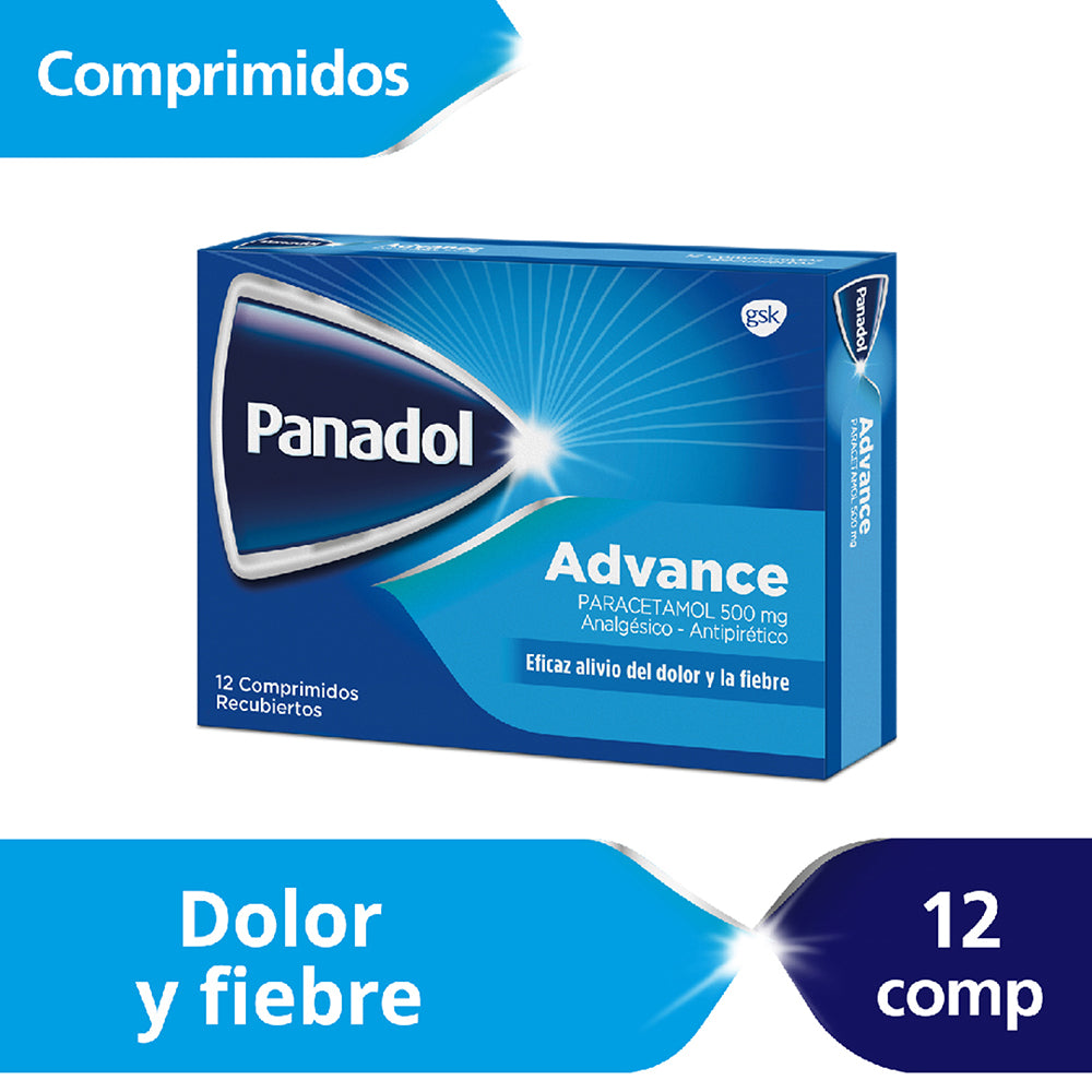 Panadol Adv Comprimidos 500 mg x 12 (Paracetamol)