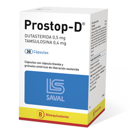 Prostop-D Cápsulas x 30 (Dutasteride/Tamsulosina)