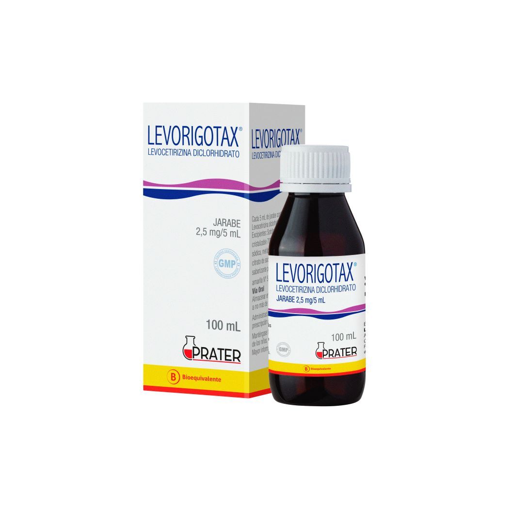 Levorigotax Jarabe 2,5mg/5ml x 100 ml (Levocetirizina)