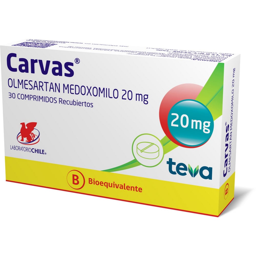 Carvas Comprimidos 20 mg x 30 (Olmesartan)