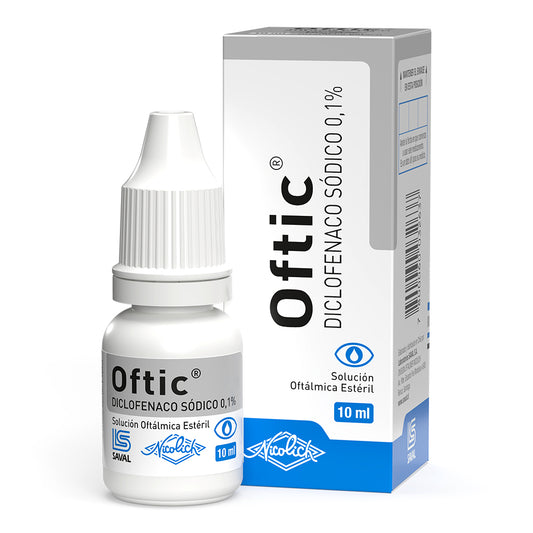 Oftic Solución Oftálmica 0,1% x 10 ml (Diclofenaco)
