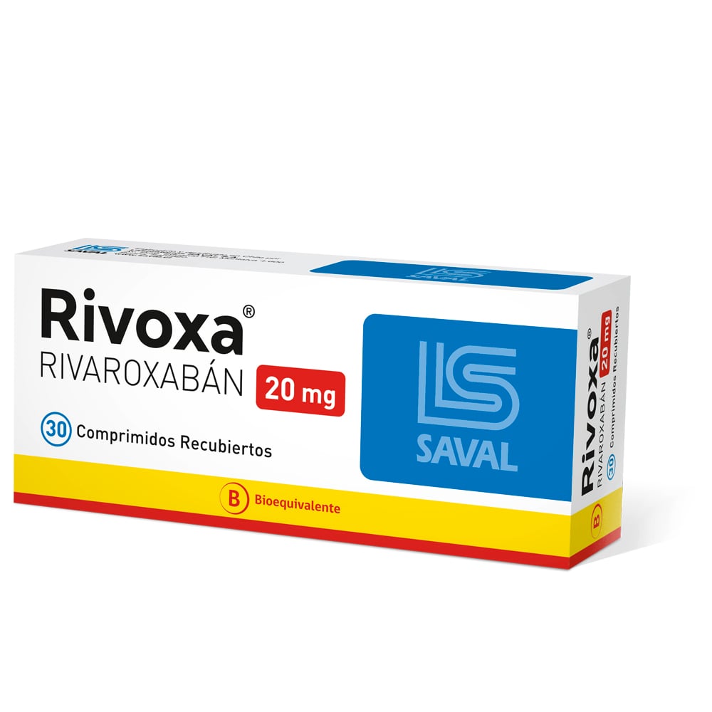 Rivoxa Comprimidos 20 mg x 30 (Rivaroxaban)