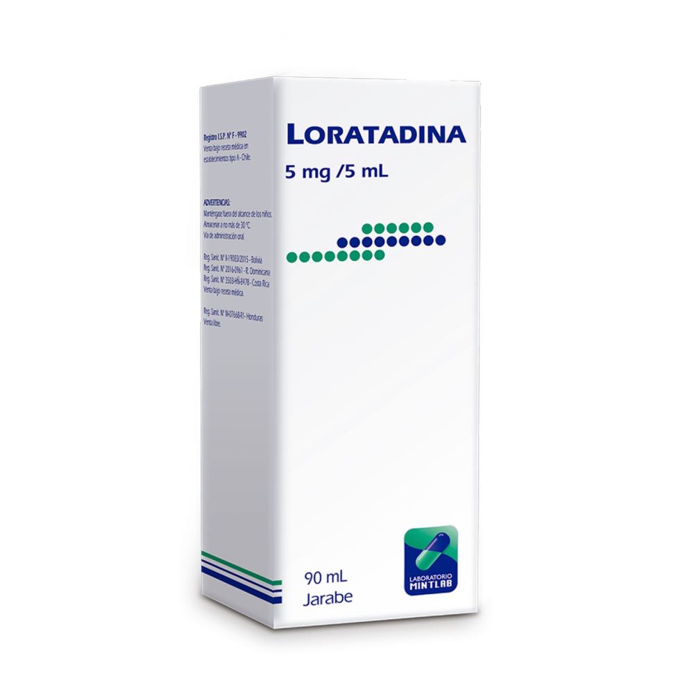 Loratadina Jarabe 5 mg x 90 ml Mint