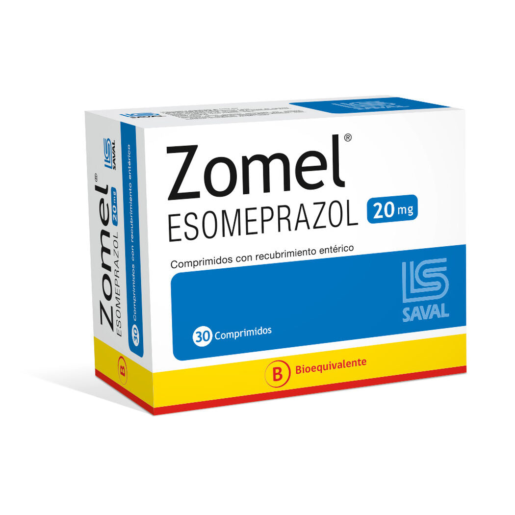 Zomel Comprimidos 20 mg x 30 (Esomeprazol)