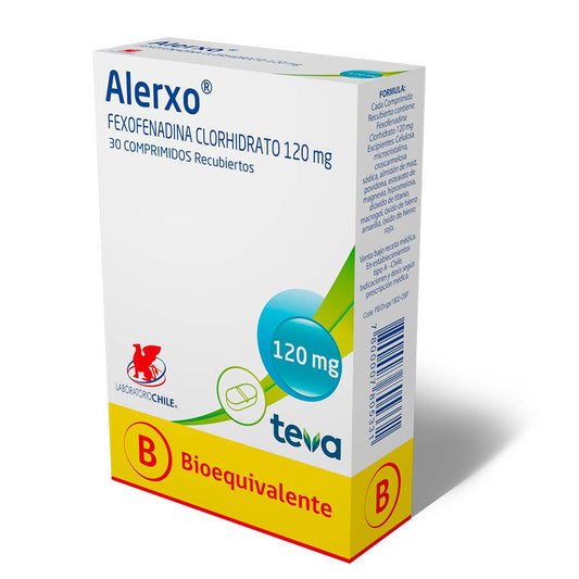 Alerxo Comprimidos 120 mg x 30 (Fexofenadina)