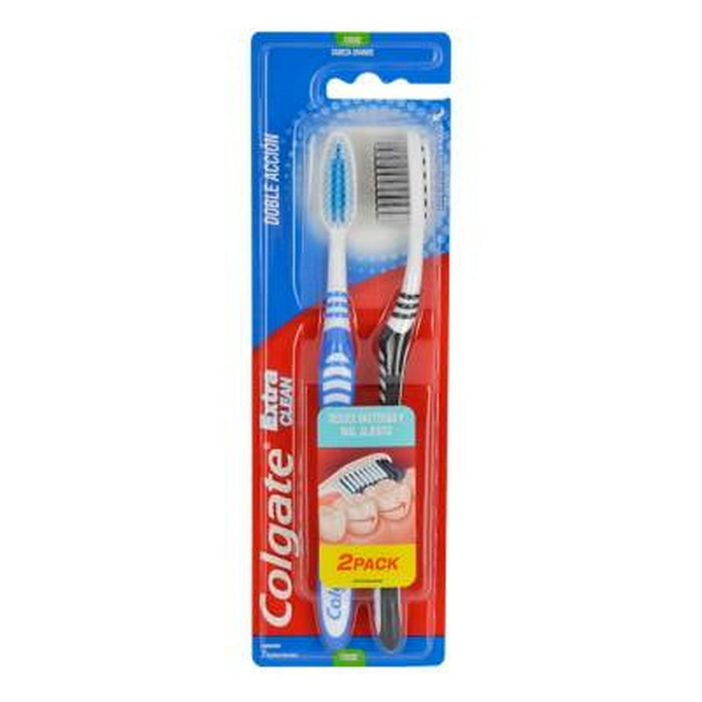 Colgate Cep Dental Extra Clean Med x 2 Unidades (Cepillos Dentales Adulto)