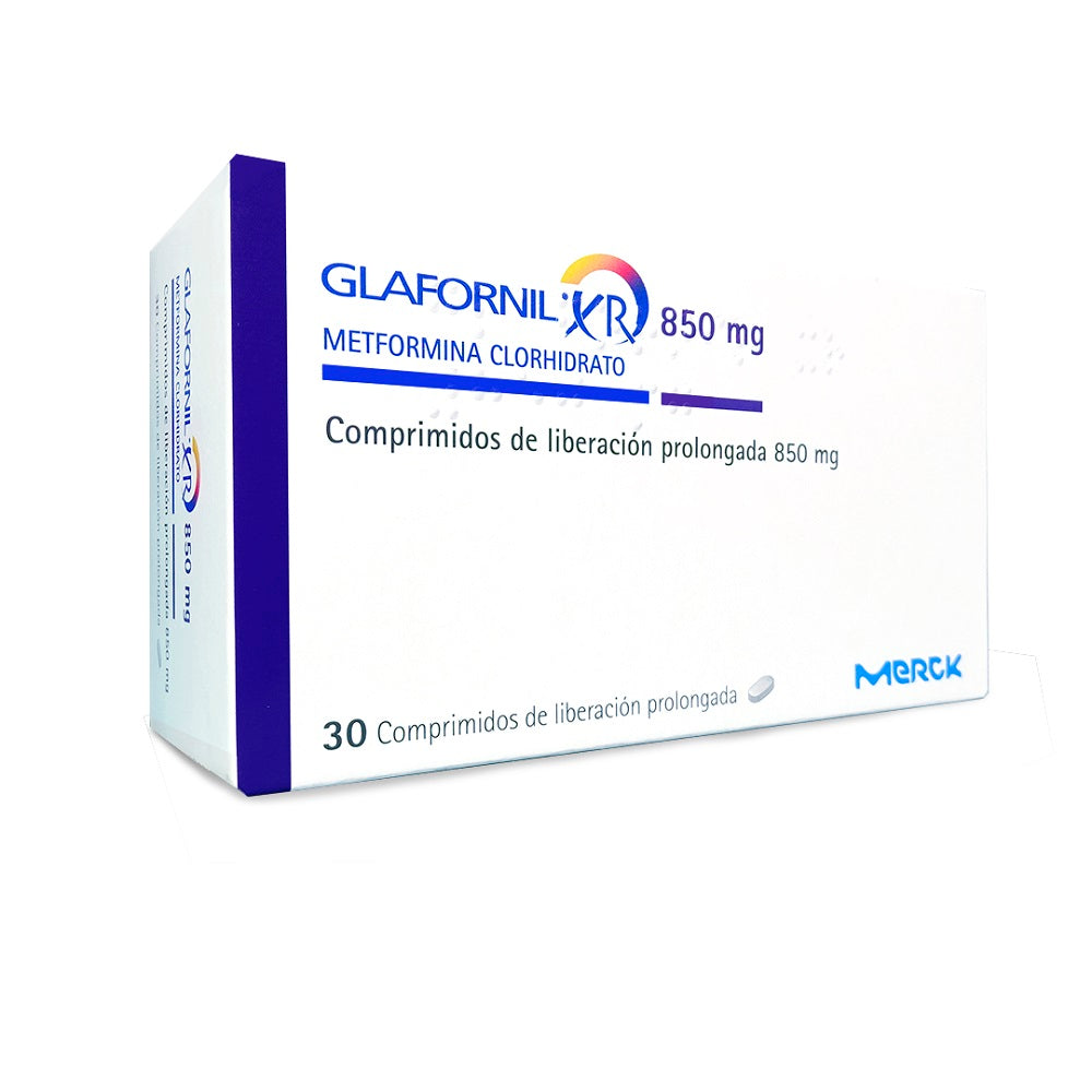 Glafornil Xr Comprimidos 850 mg x 30 (Metformina)