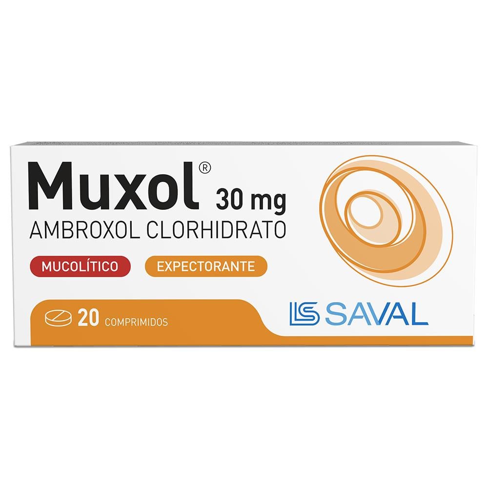 Muxol Comprimidos 30 mg x 20 (Ambroxol)