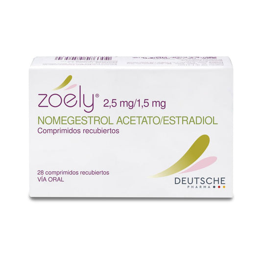 Zoely Comprimidos 2,5mg/1,5mg x 28 (Nomegestrol/Estradiol)