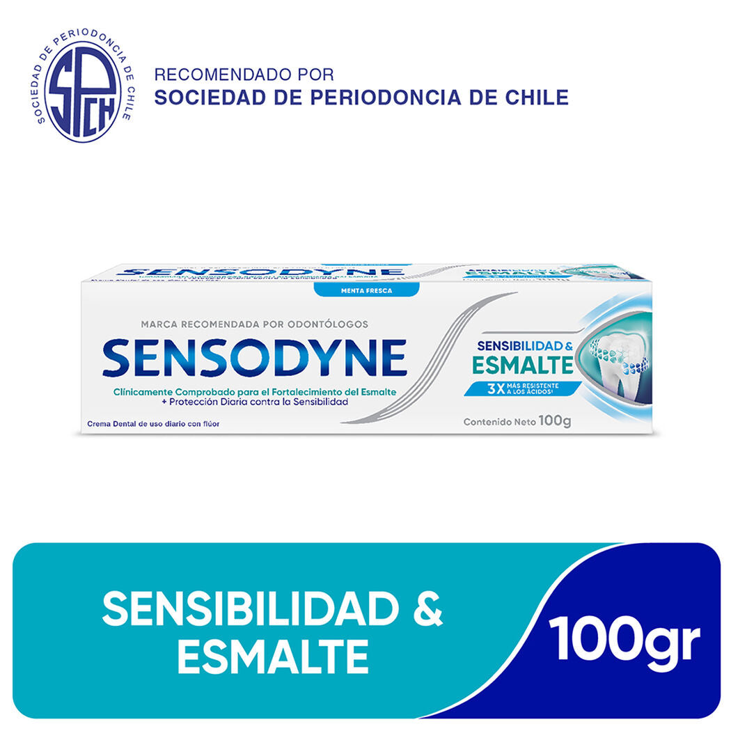 Sensodyne Crema Dental Sensibilidad & Esmalte Menta x 100 Gr