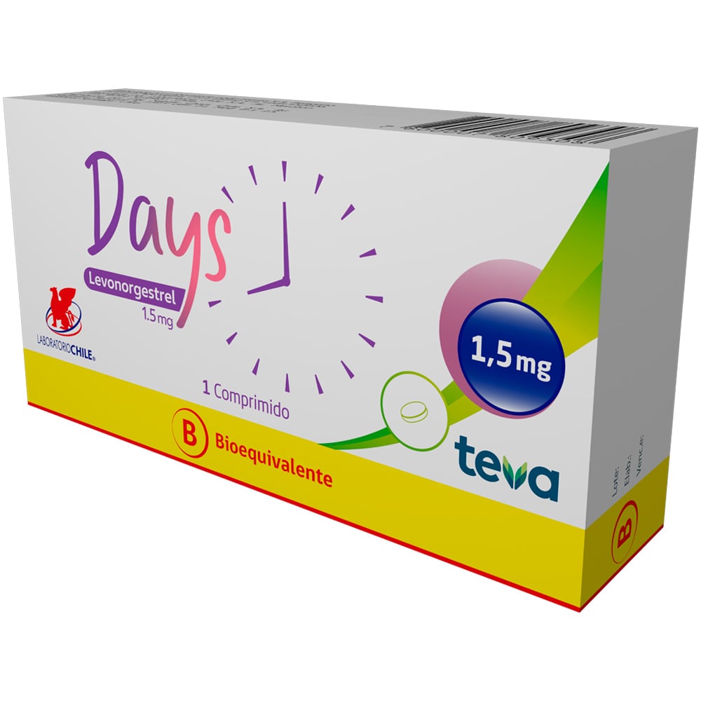 Days Comprimidos 1,5 mg x 1 (Levonorgestrel)