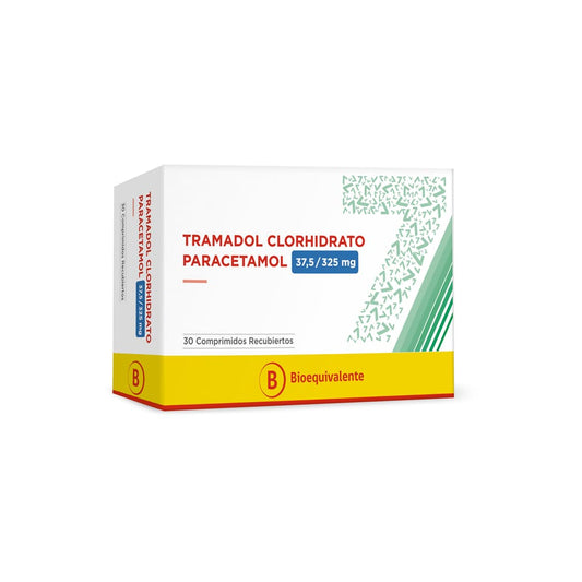 Tramadol+Paracetamol Comprimidos 37,5/325 mg x 30 Chile