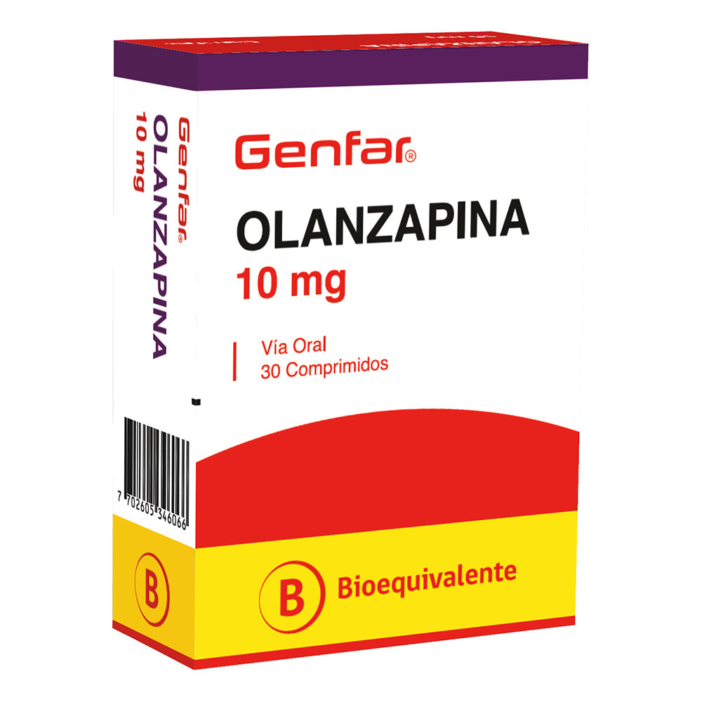 Olanzapina Comprimidos 10mg x 30