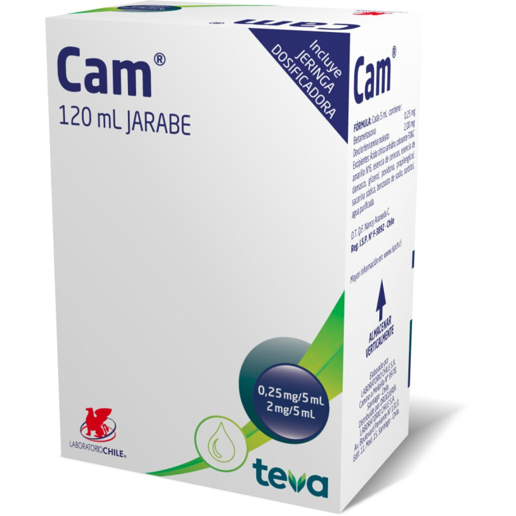Cam Jarabe x 120 ml (Betametasona/Dexclorfeniramina)