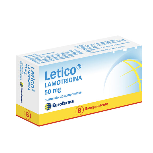 Letico Comprimidos 50 mg x 30 (Lamotrigina)