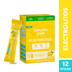 Amazing Care Electrolitos En Polvo Limonada x 30 Unidades