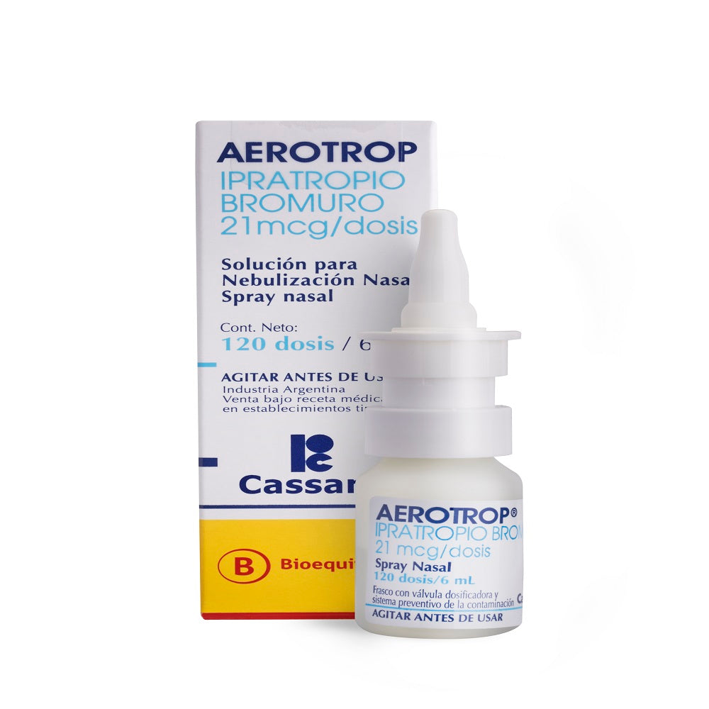 Aerotrop Spray Nasal 21 mcg/120 Dosis (Ipratropio)