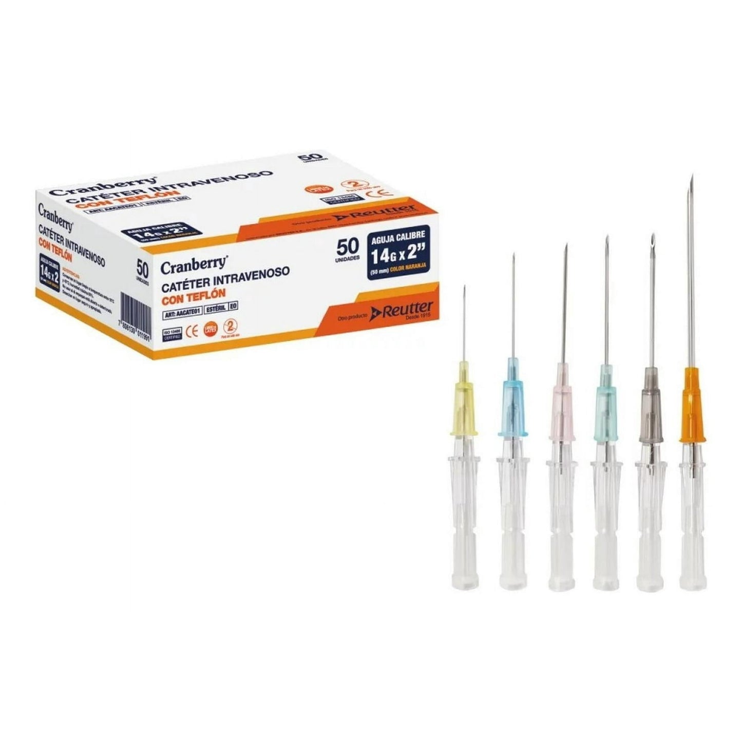 Cateter Intravenoso 20G x 1 x 50 Unidades