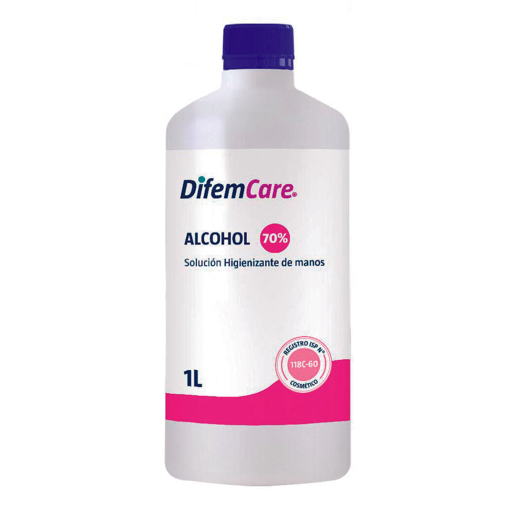 Alcohol Desinfectante 70% x 1 L Difem