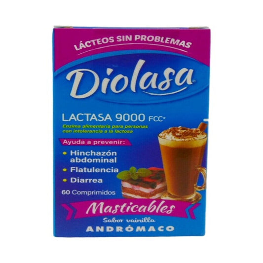 Diolasa Vainilla Comprimidos Mas x 60 (Lactasa)