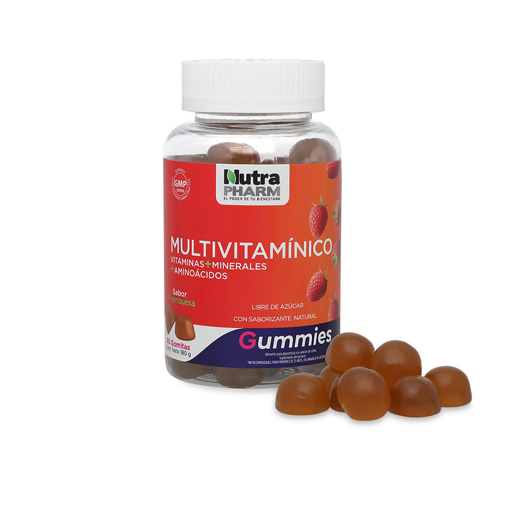 Multivitaminico Adultos Gummies x 60 Nutrapharm (Vitaminas Y Suplementos)