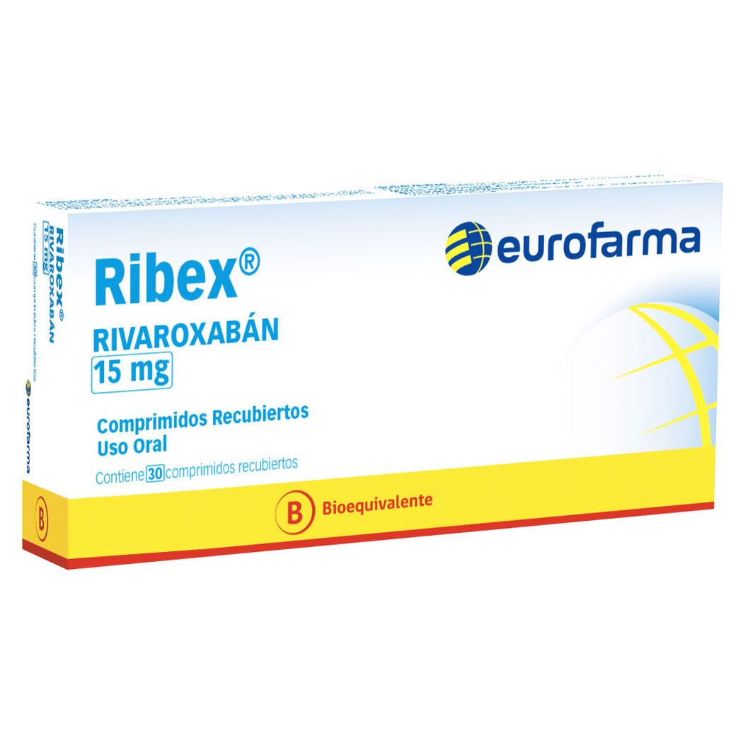Ribex Comprimidos 20 mg x 30 (Rivaroxaban)