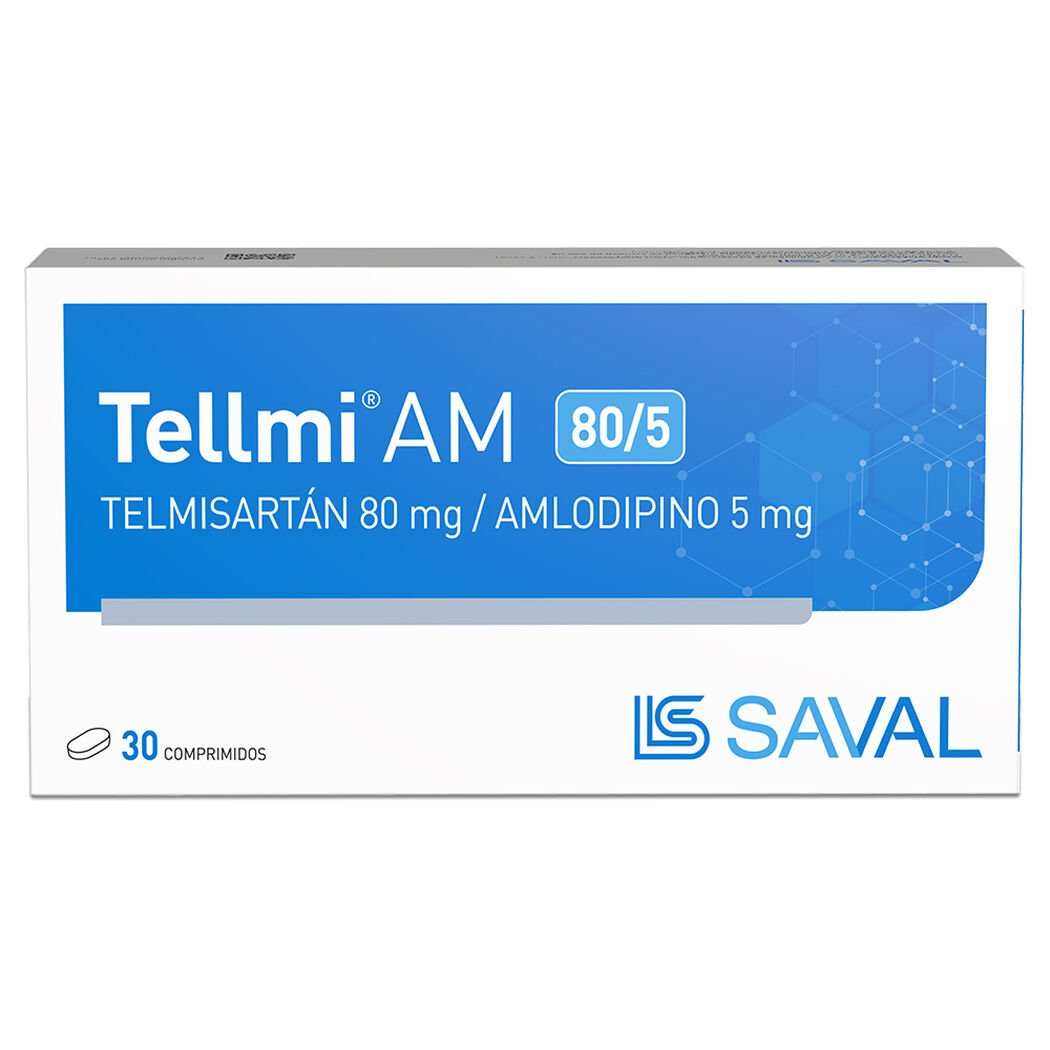 Tellmi Am Comprimidos 80/5 mg x 30 (Telmisartan/Amlodipino)