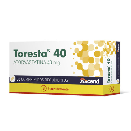 Toresta Comprimidos 40 mg x 30 (Atorvastatina)