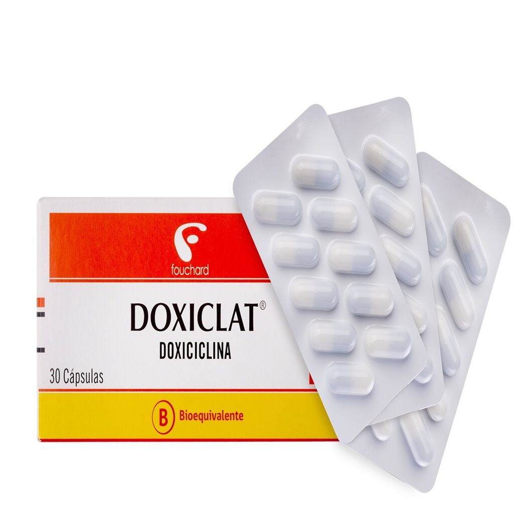 Doxiclat Cápsulas 100 mg x 30 Unidades (Doxiciclina)