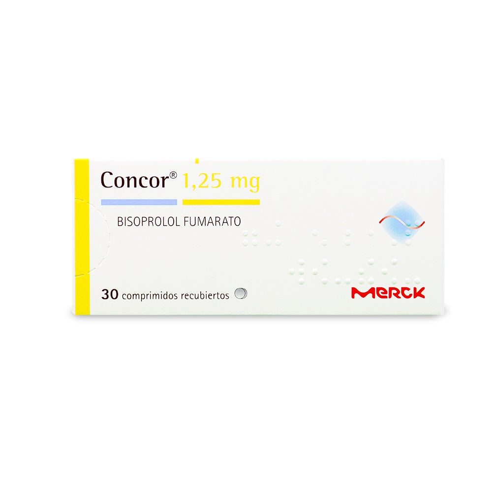 Concor Comprimidos 1,25 mg x 30 (Bisoprolol)