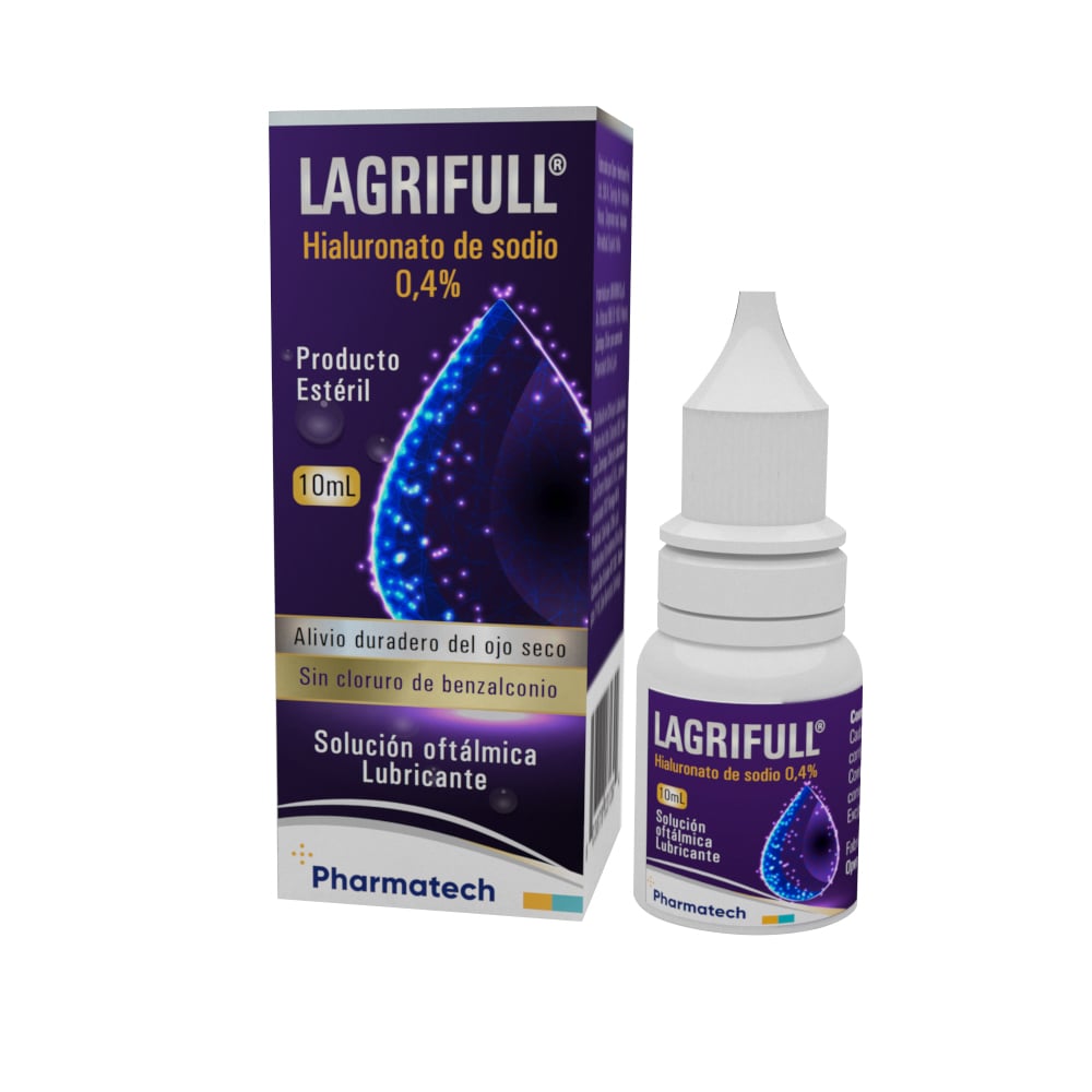 Lagrifull Solución Oftálmica 0,4% x 10ml Hialuronato (Hialuronato De Sodio)