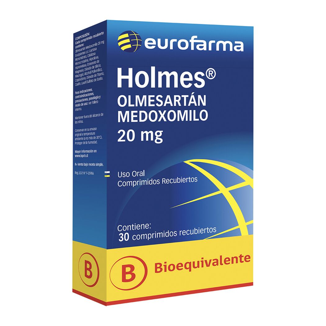 Olmesartan Comprimidos Rec 20 mg x 30 Alembic