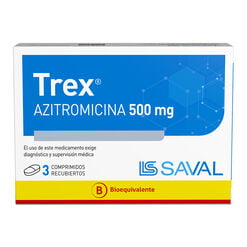 Trex Comprimidos 500 mg x 3 (Azitromicina)