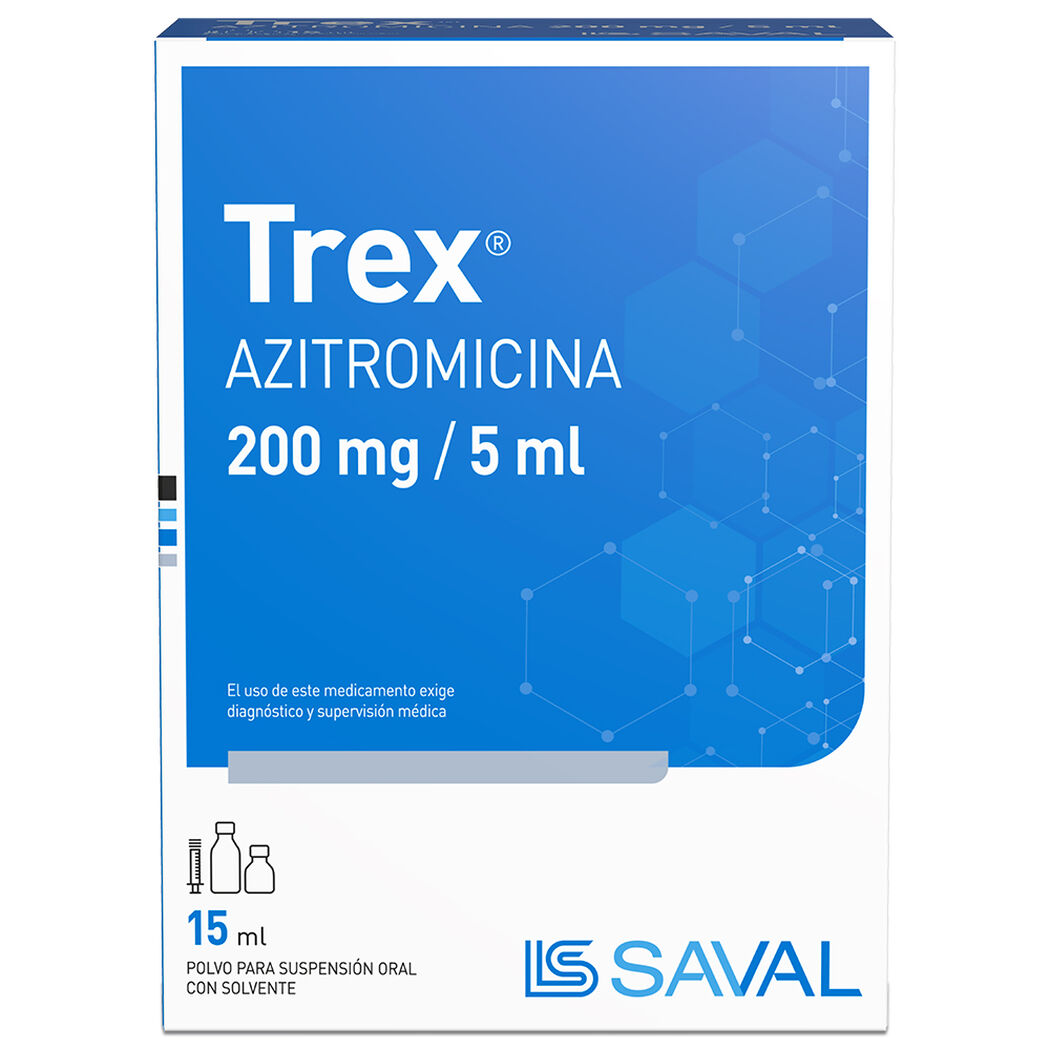Trex Sus 200mg/5ml x 15 ml (Azitromicina)