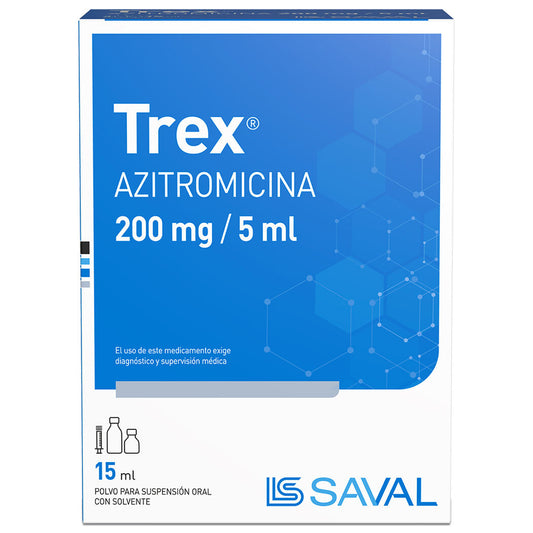 Trex Sus 200mg/5ml x 15 ml (Azitromicina)
