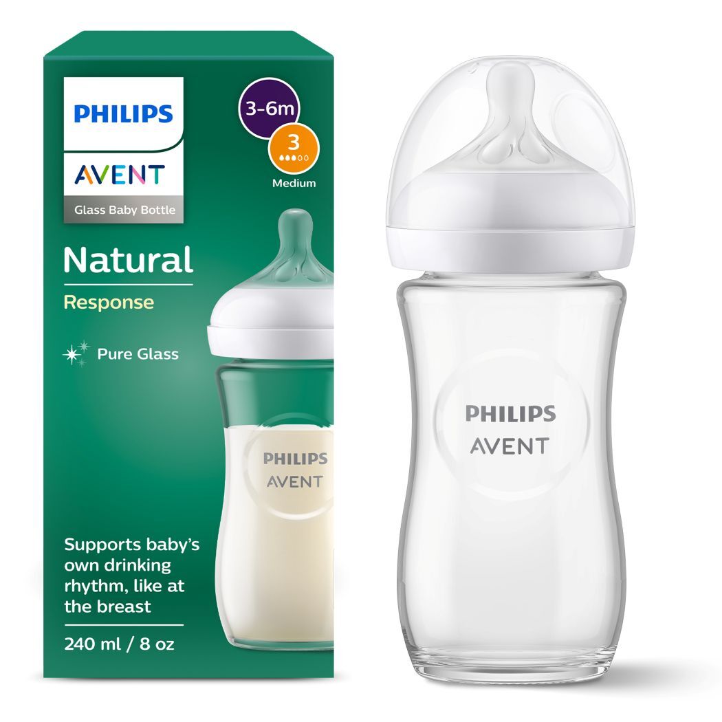 Avent Mamadera Natural Translucida x 330 ml