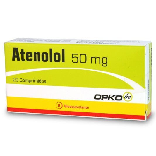 Atenolol Comprimidos 50 mg x 20 Chile