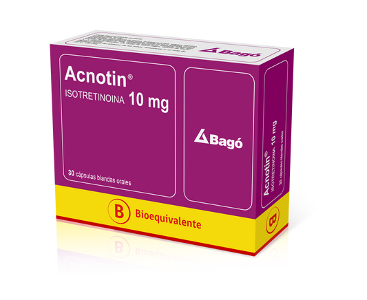 Acnotin Cápsulas 10 mg x 30 (Isotretinoina)