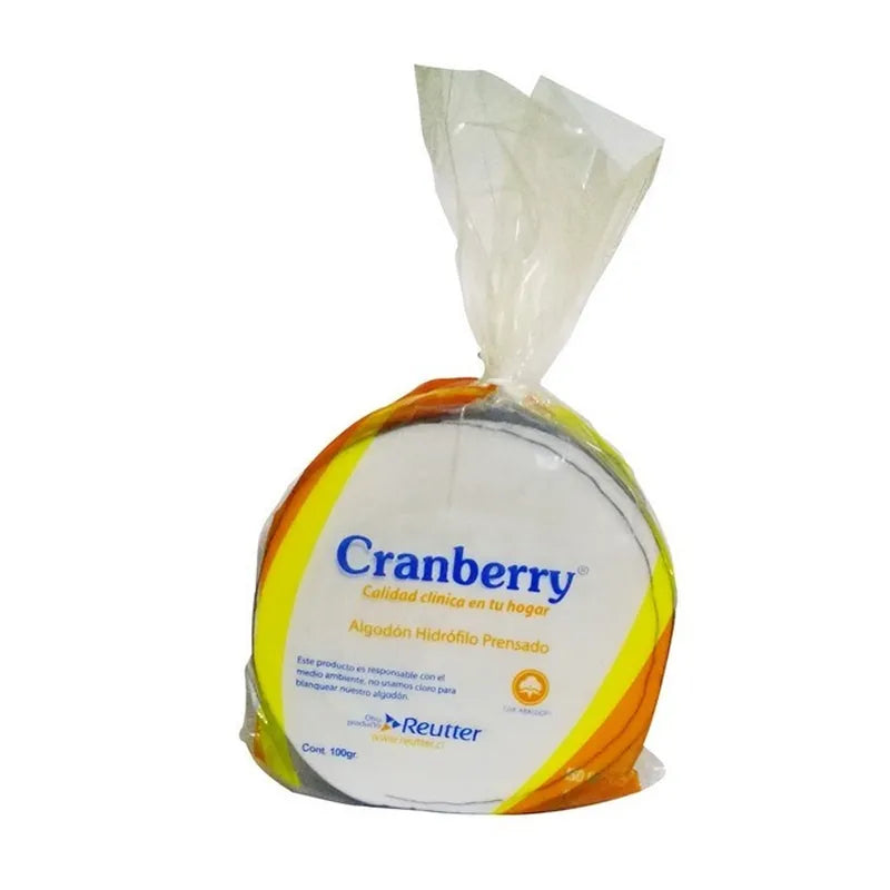 Algodon Prensado Cranberry Hidrofilo x 100 Gr Reutter