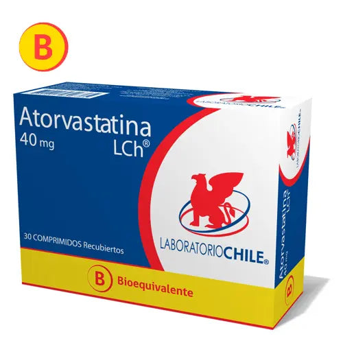 Atorvastatina Comprimidos 40 mg x 30 Chile